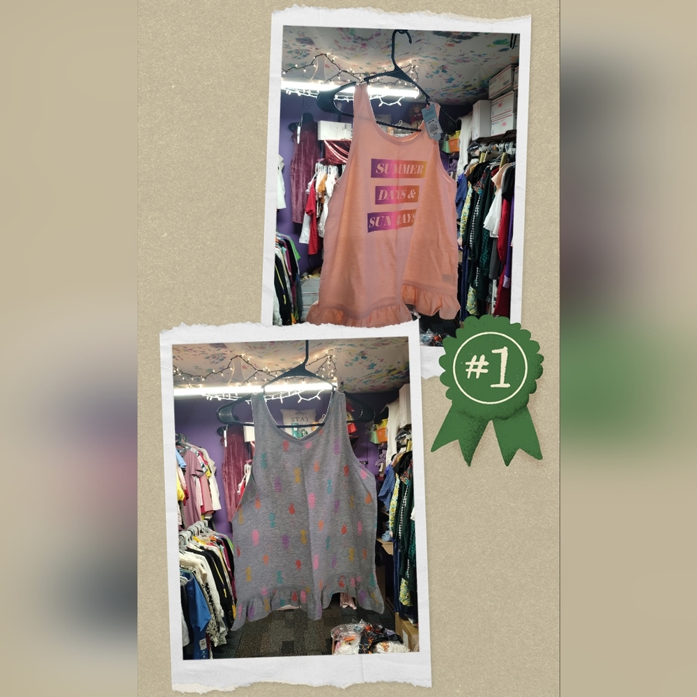 Graphic Tank Tops Set - Picture 1 of 3
